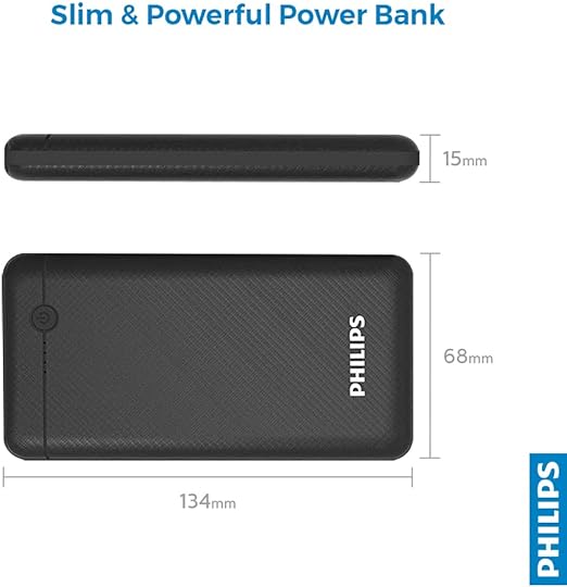 PHILIPS Black 10000 мАг зовнішній акумулятор (Повербанк) - Зображення 5
