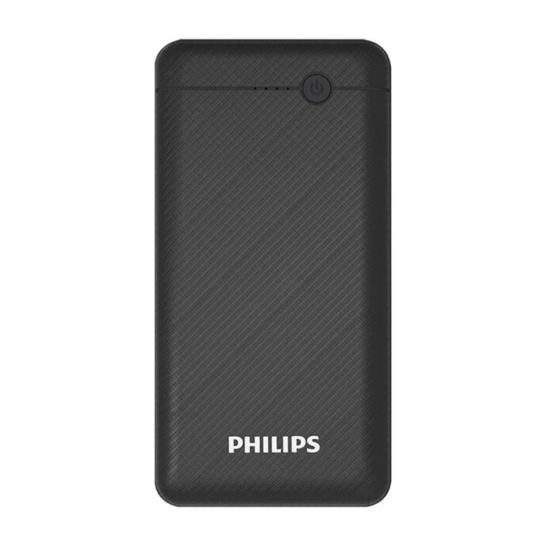 PHILIPS Black 10000 мАг зовнішній акумулятор (Повербанк)
